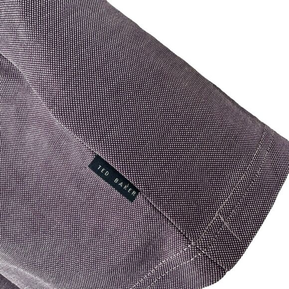 Ted Baker Short Sleeve Pocket Striped Contrast Polo Shirt Size 4 - Picture 2 of 8